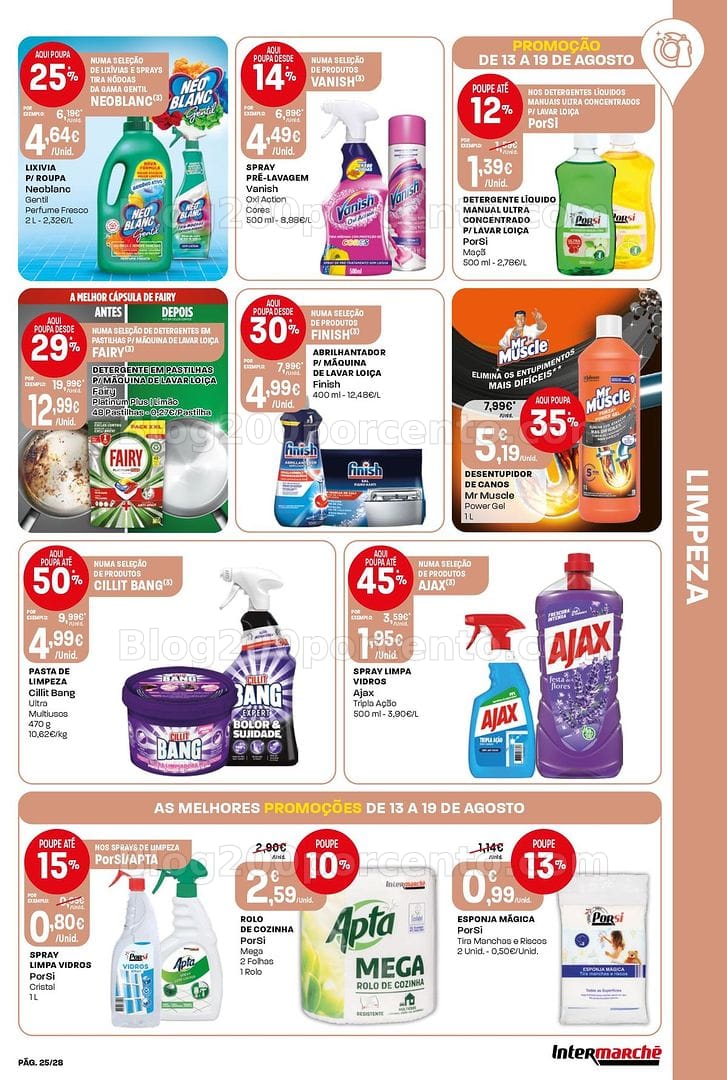 Antevisão Folheto INTERMARCHÉ Contact Promoções de 13 a 19 agosto