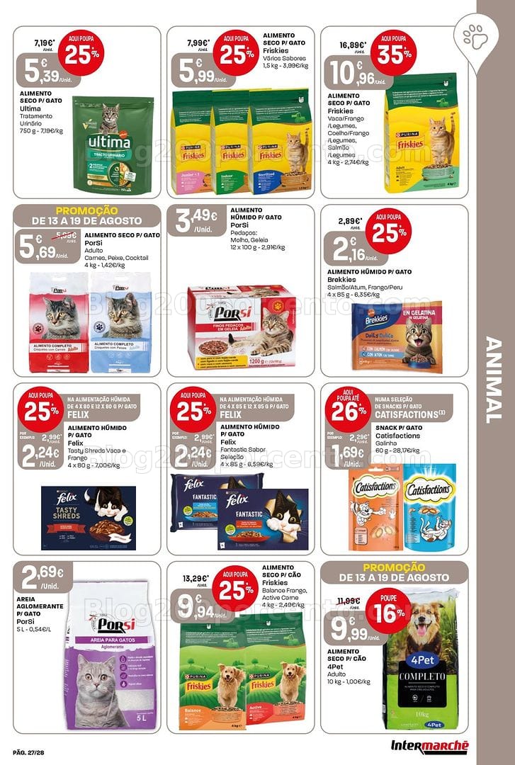 Antevisão Folheto INTERMARCHÉ Contact Promoções de 13 a 19 agosto