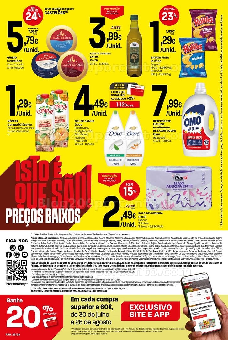 Antevisão Folheto INTERMARCHÉ Contact Promoções de 13 a 19 agosto