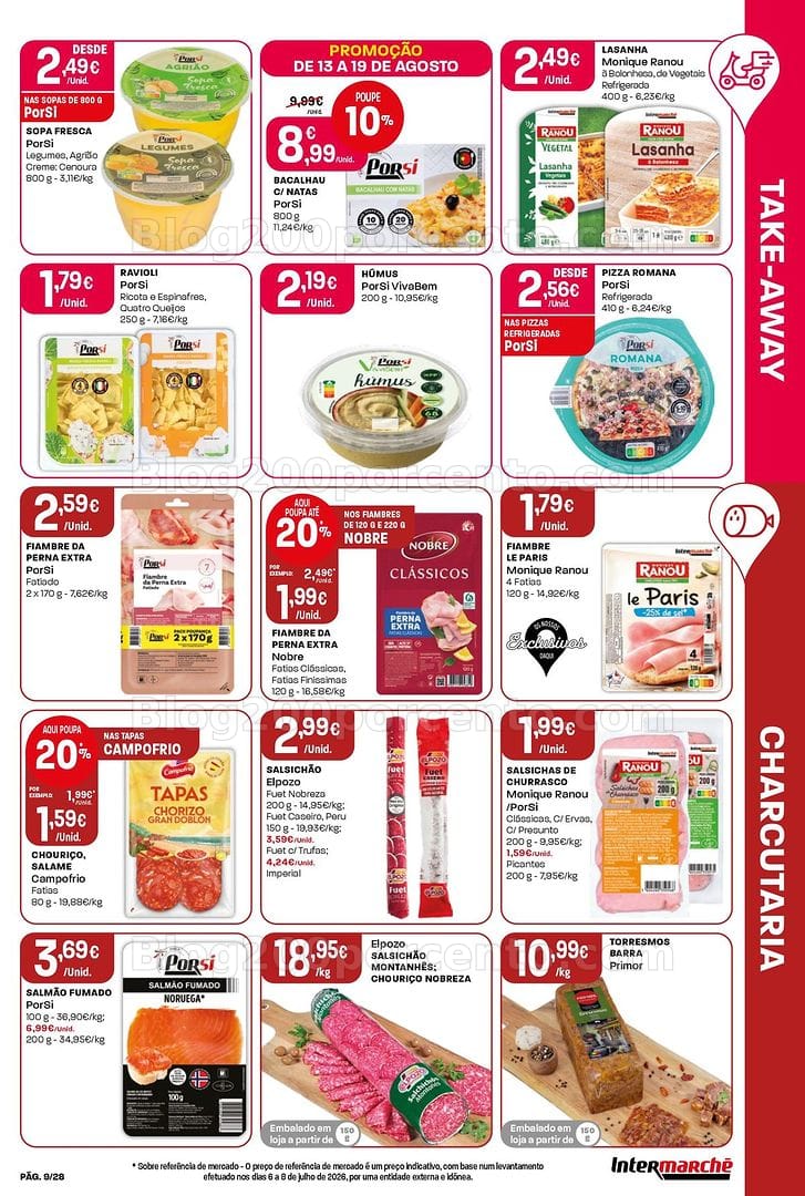 Antevisão Folheto INTERMARCHÉ Contact Promoções de 13 a 19 agosto