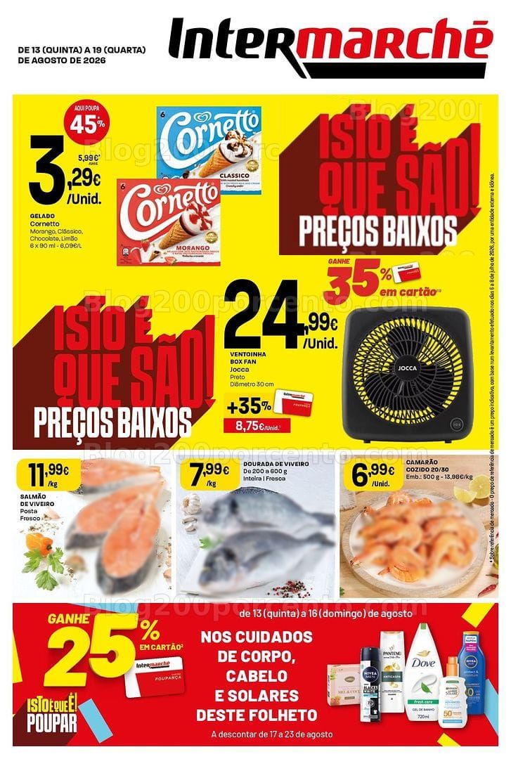 Antevisão Folheto INTERMARCHÉ Super Promoções de 13 a 19 agosto