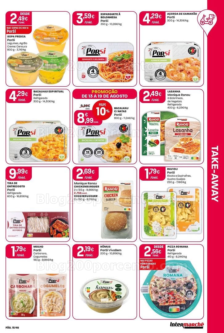 Antevisão Folheto INTERMARCHÉ Super Promoções de 13 a 19 agosto