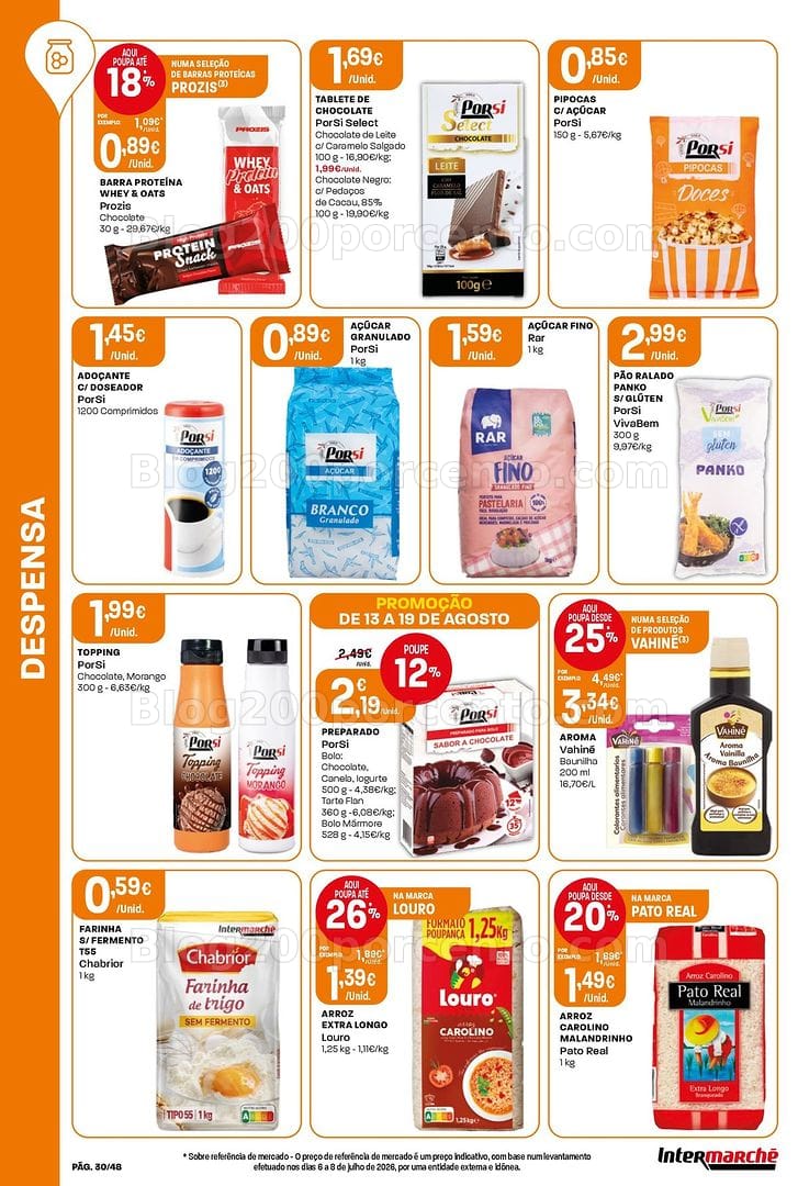 Antevisão Folheto INTERMARCHÉ Super Promoções de 13 a 19 agosto