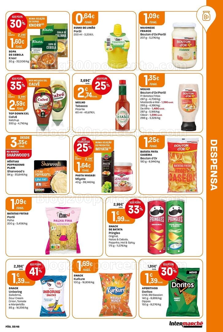 Antevisão Folheto INTERMARCHÉ Super Promoções de 13 a 19 agosto