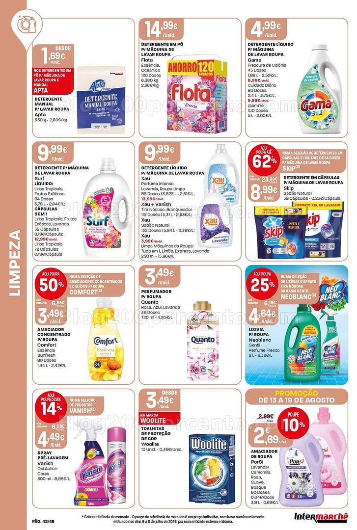 Antevisão Folheto INTERMARCHÉ Super Promoções de 13 a 19 agosto