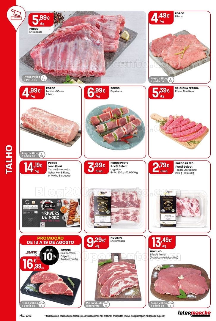 Antevisão Folheto INTERMARCHÉ Super Promoções de 13 a 19 agosto