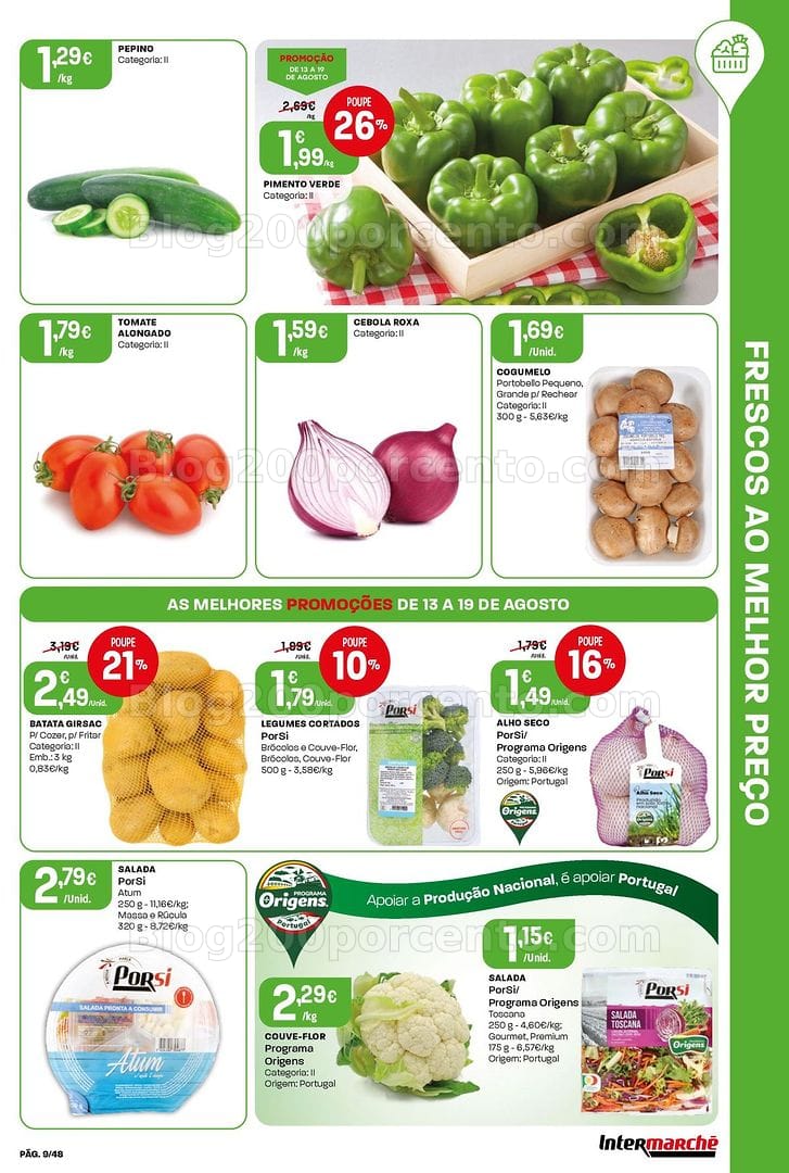 Antevisão Folheto INTERMARCHÉ Super Promoções de 13 a 19 agosto