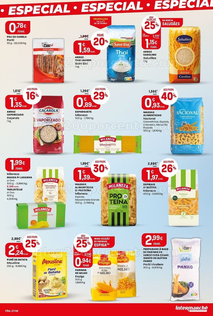 Antevisão Folheto INTERMARCHÉ Super Promoções de 3 a 9 setembro