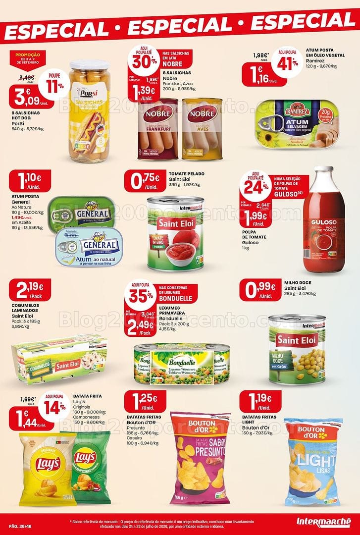 Antevisão Folheto INTERMARCHÉ Super Promoções de 3 a 9 setembro