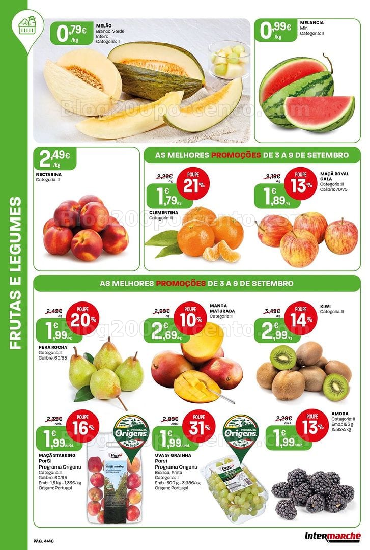 Antevisão Folheto INTERMARCHÉ Super Promoções de 3 a 9 setembro