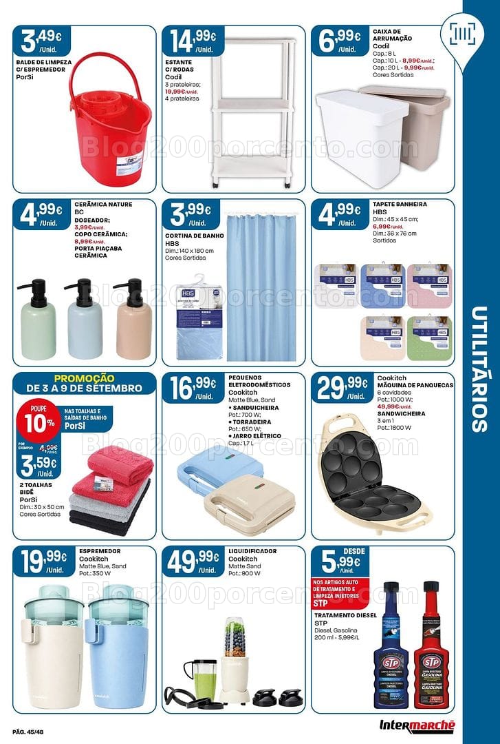 Antevisão Folheto INTERMARCHÉ Bazar Promoções de 3 a 9 setembro