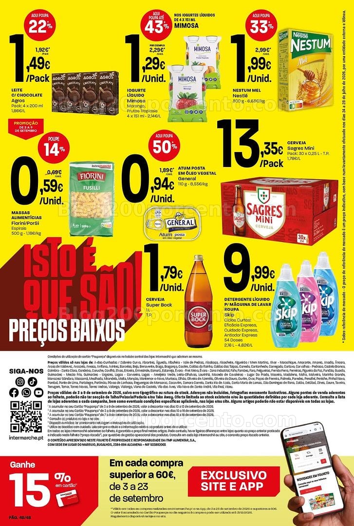 Antevisão Folheto INTERMARCHÉ Super Promoções de 3 a 9 setembro