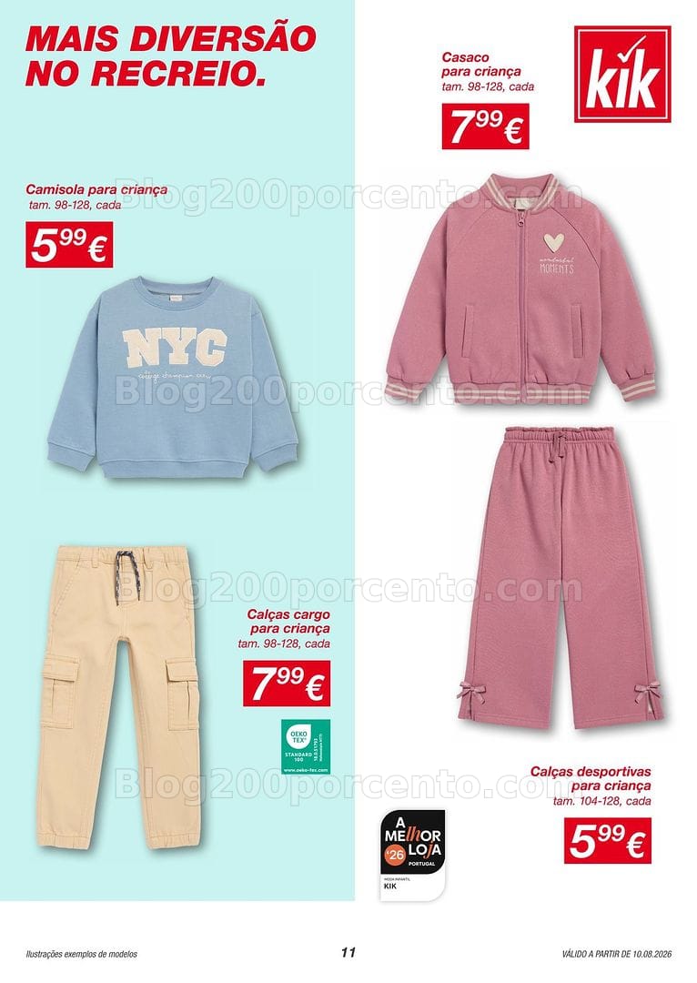 Antevisão Folheto KIK Promoções a partir de 10 agosto