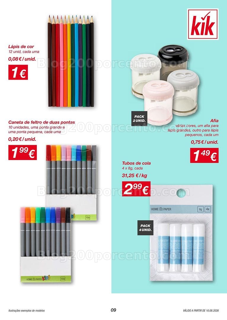 Antevisão Folheto KIK Promoções a partir de 10 agosto