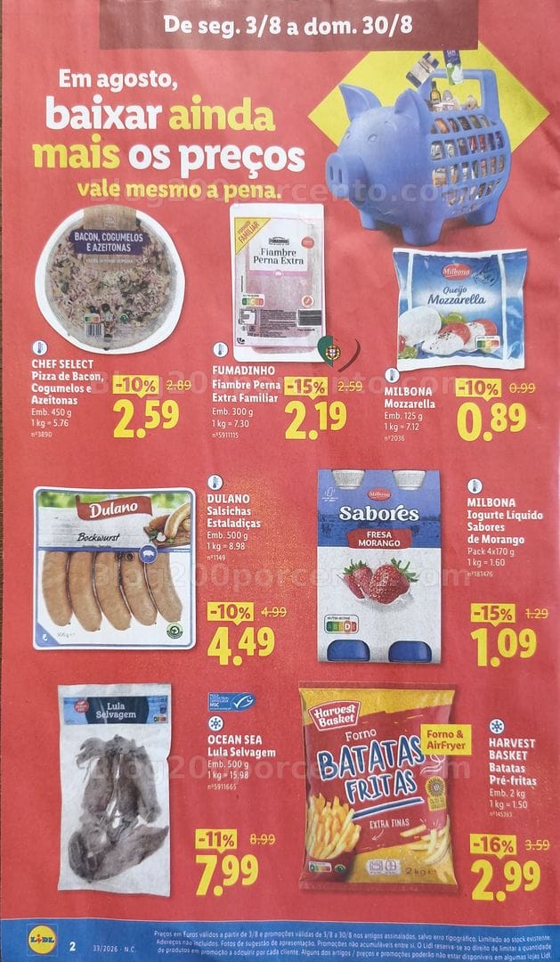 Antevisão Folheto LIDL Promoções de 10 a 16 agosto