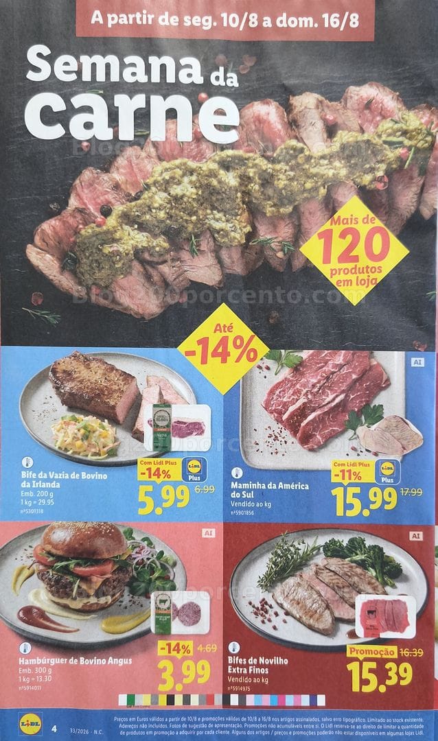 Antevisão Folheto LIDL Promoções de 10 a 16 agosto