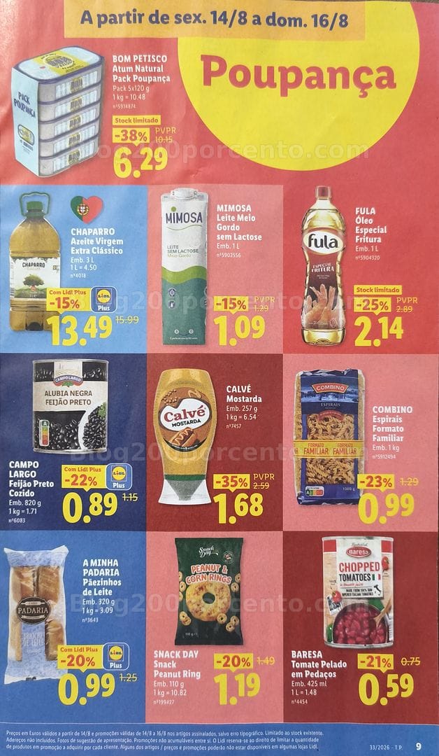 Antevisão Folheto LIDL Promoções de 10 a 16 agosto