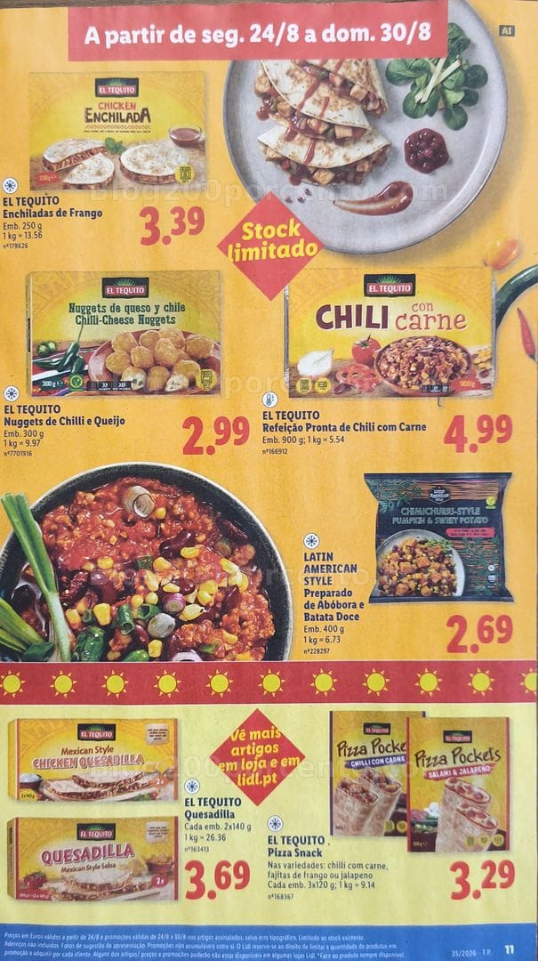 Antevisão Folheto LIDL Promoções de 24 a 30 agosto - Supermercado