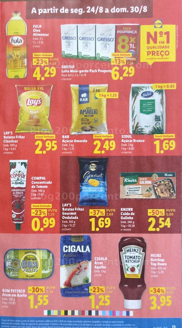 Antevisão Folheto LIDL Promoções de 24 a 30 agosto - Supermercado