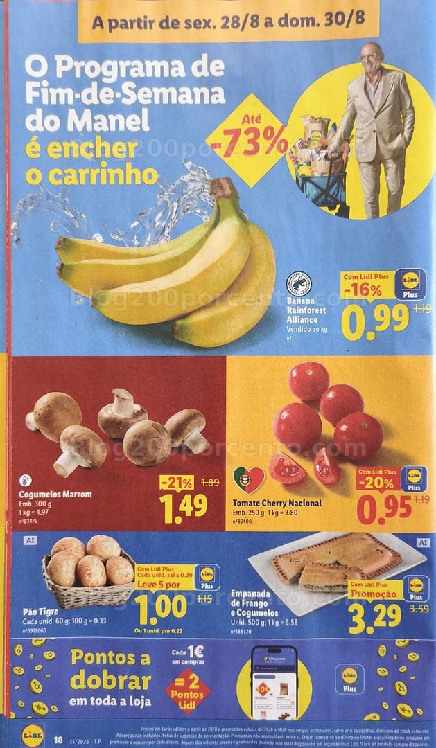 Antevisão Folheto LIDL Promoções Fim de Semana - 28 a 30 agosto
