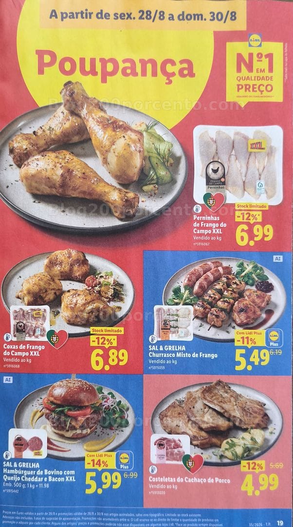 Antevisão Folheto LIDL Promoções de 24 a 30 agosto - Supermercado