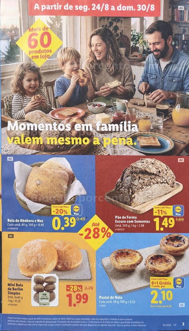 Antevisão Folheto LIDL Promoções de 24 a 30 agosto - Supermercado