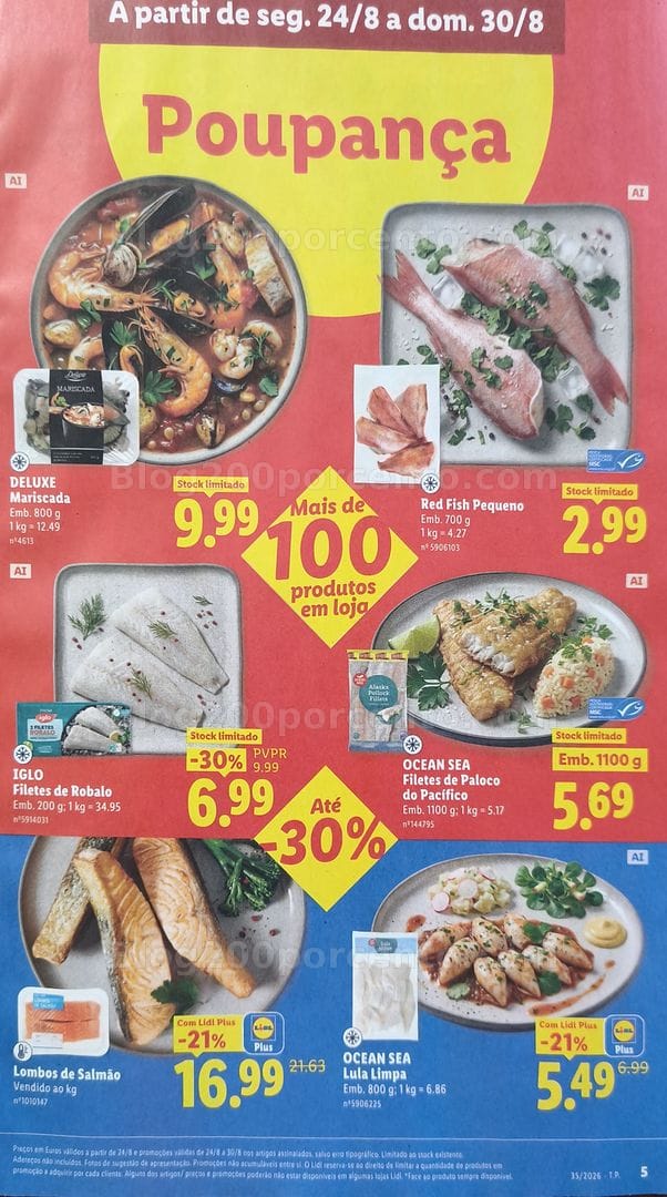 Antevisão Folheto LIDL Promoções de 24 a 30 agosto - Supermercado
