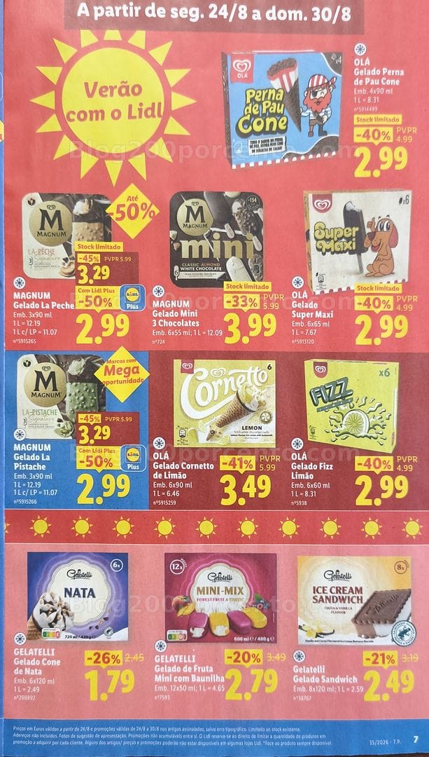 Antevisão Folheto LIDL Promoções de 24 a 30 agosto - Supermercado