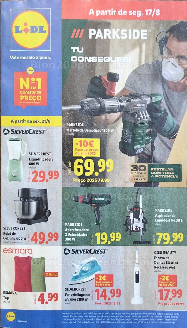 Antevisão Folheto LIDL Bazar Promoções de 17 a 23 agosto