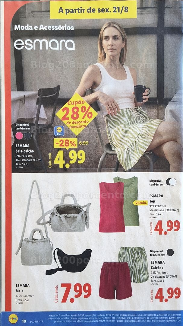 Antevisão Folheto LIDL Bazar Promoções de 21 a 27 agosto