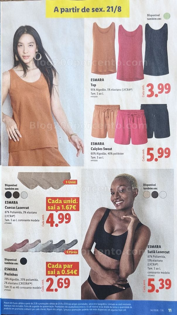 Antevisão Folheto LIDL Bazar Promoções de 17 a 27 agosto