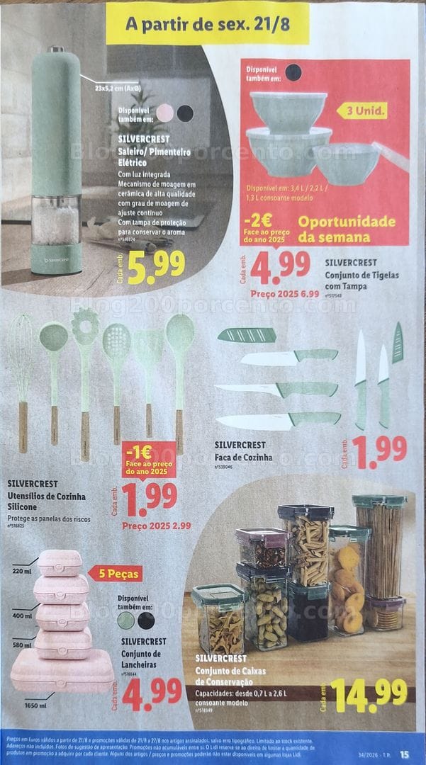 Antevisão Folheto LIDL Bazar Promoções de 17 a 27 agosto