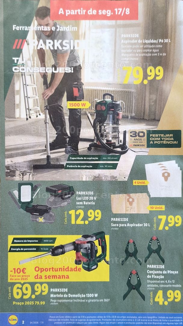 Antevisão Folheto LIDL Bazar Promoções de 17 a 23 agosto