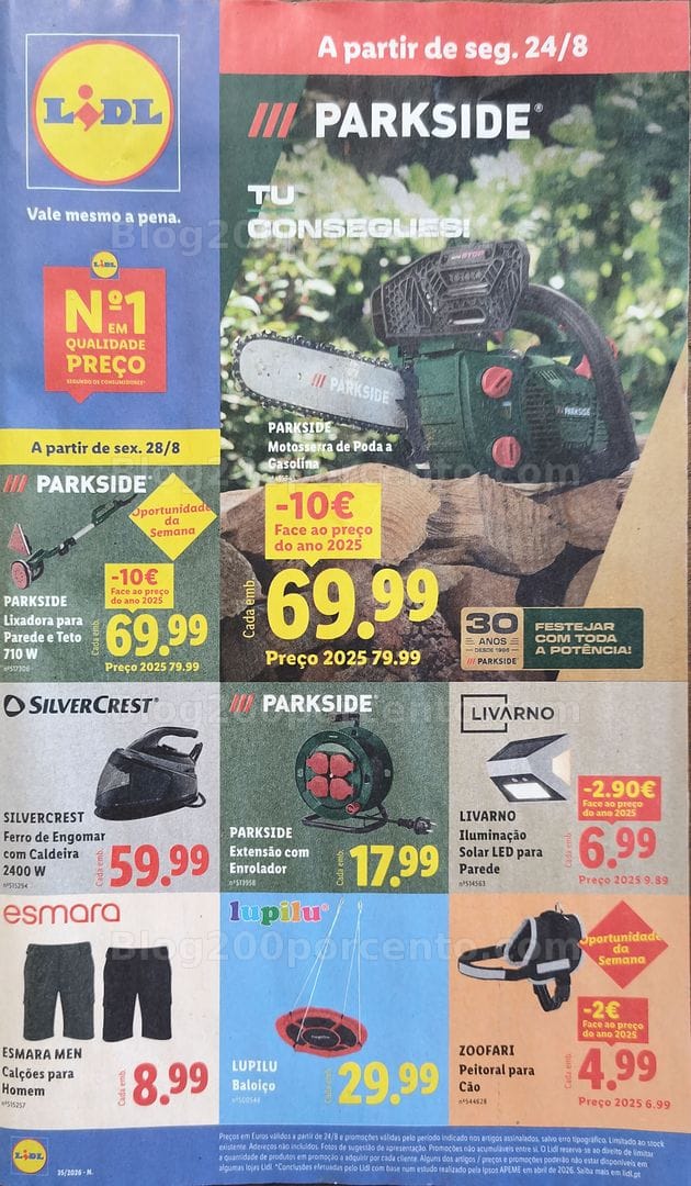 Antevisão Folheto LIDL Bazar Promoções de 24 agosto a 3 setembro - Supermercado