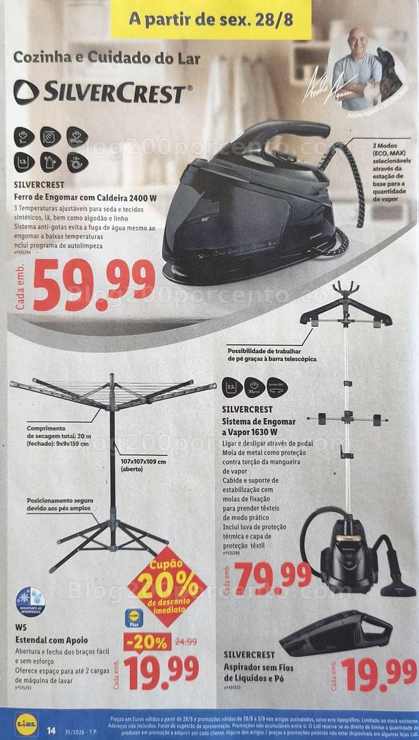 Antevisão Folheto LIDL Bazar Promoções de 24 agosto a 3 setembro - Supermercado