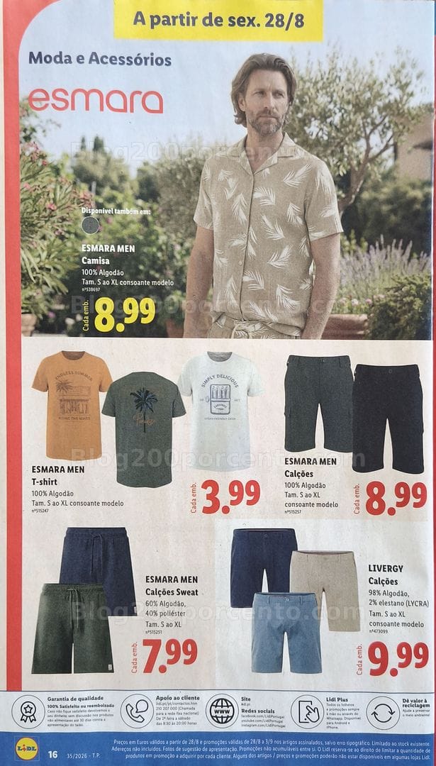 Antevisão Folheto LIDL Bazar Promoções de 24 agosto a 3 setembro - Supermercado