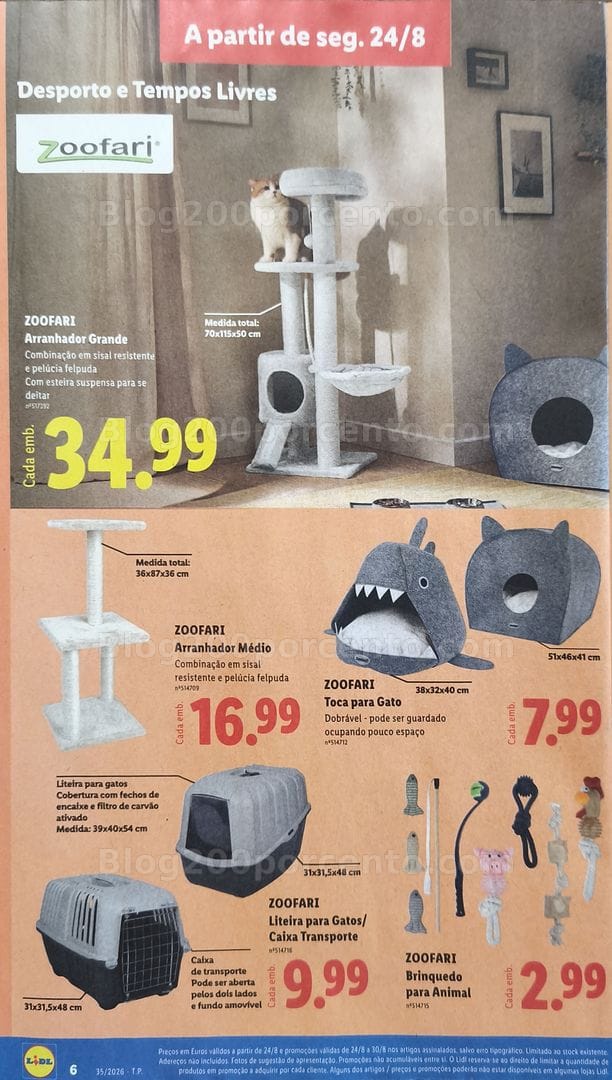 Antevisão Folheto LIDL Bazar Promoções de 24 agosto a 3 setembro - Supermercado
