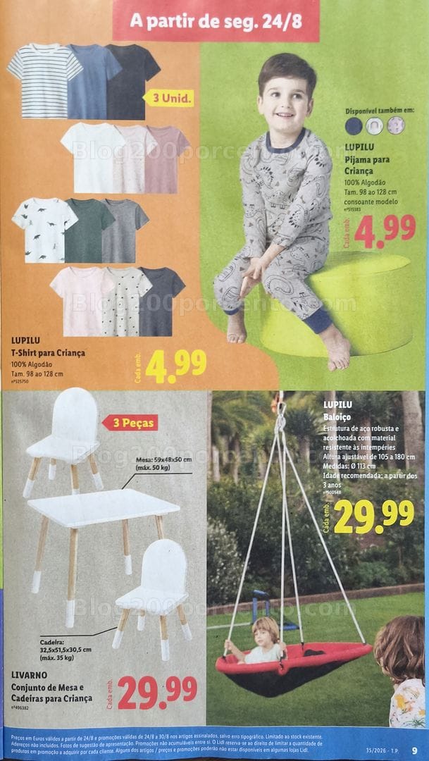 Antevisão Folheto LIDL Bazar Promoções de 24 agosto a 3 setembro - Supermercado