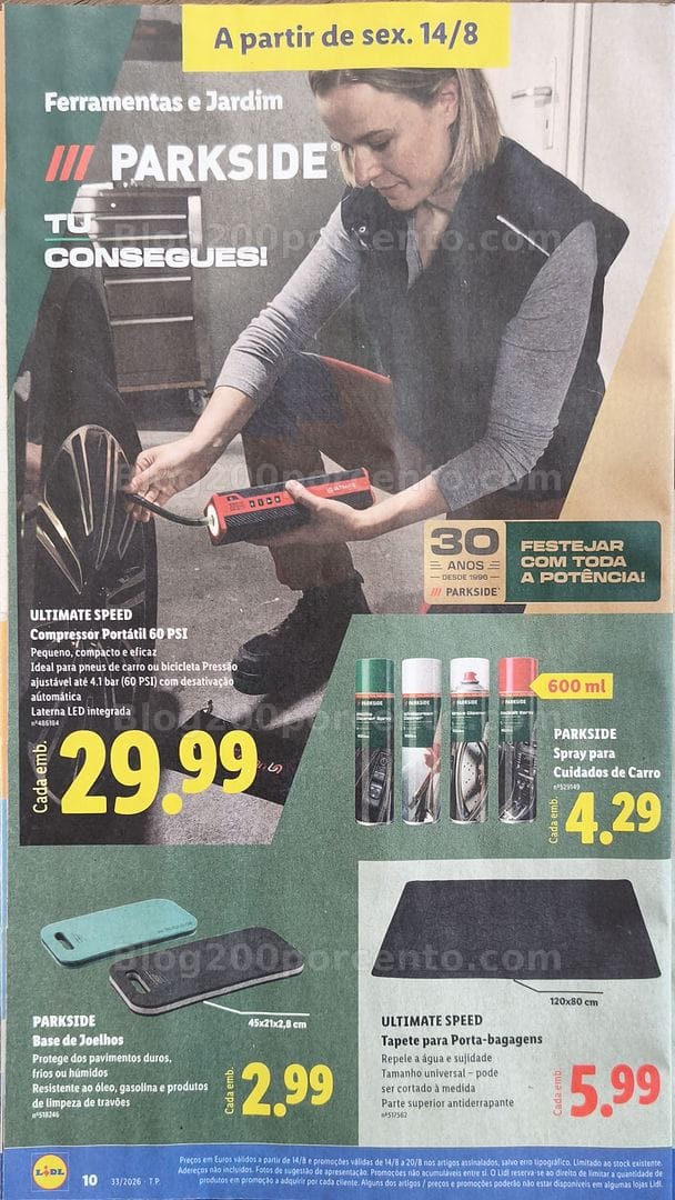 Antevisão Folheto LIDL Bazar Promoções de 10 a 20 agosto - Edição Loja