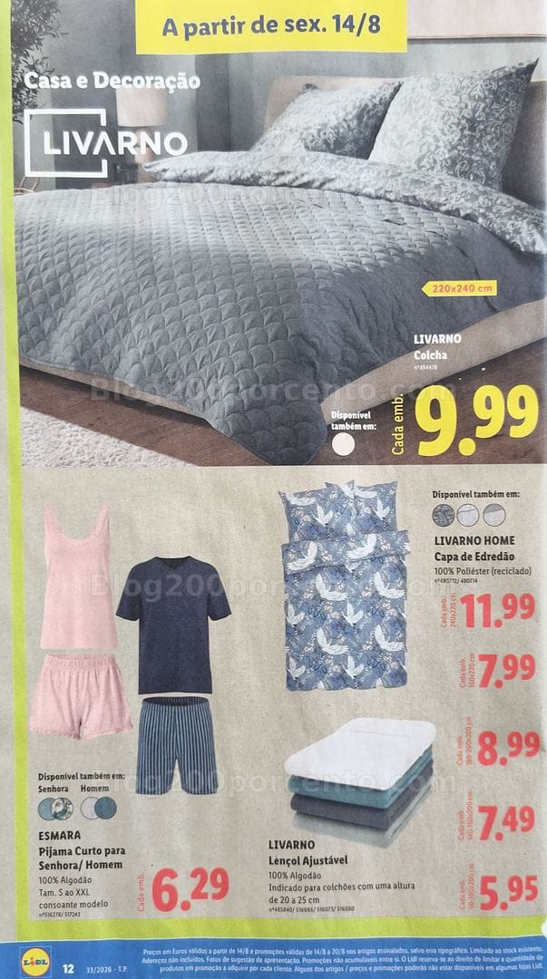 Antevisão Folheto LIDL Bazar Promoções de 10 a 20 agosto - Edição Loja