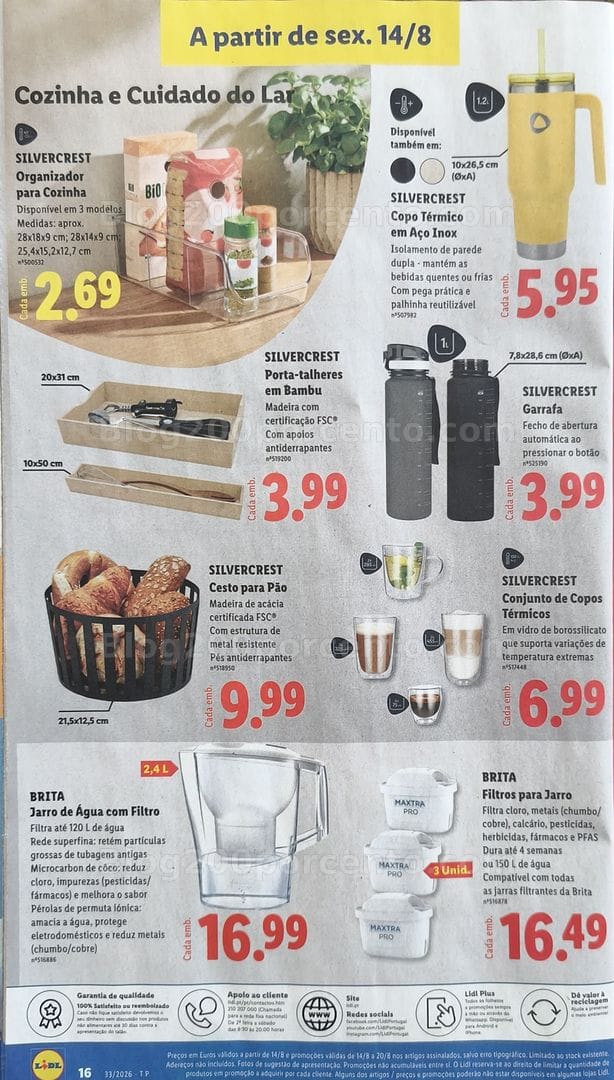 Antevisão Folheto LIDL Bazar Promoções de 10 a 20 agosto - Edição Loja