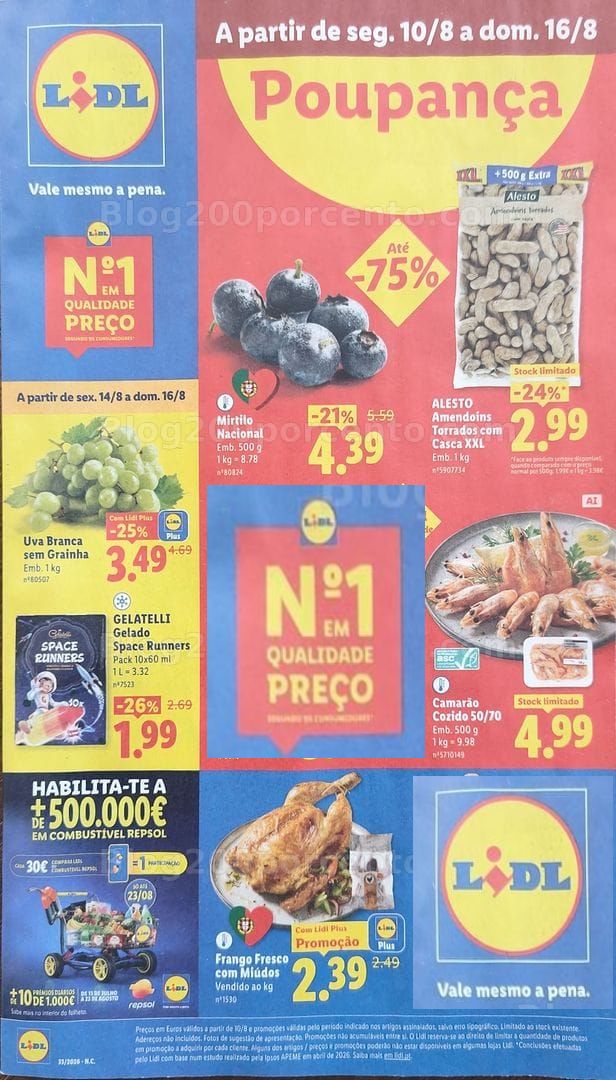 Antevisão Folheto LIDL Promoções de 10 a 16 agosto - Edição Loja