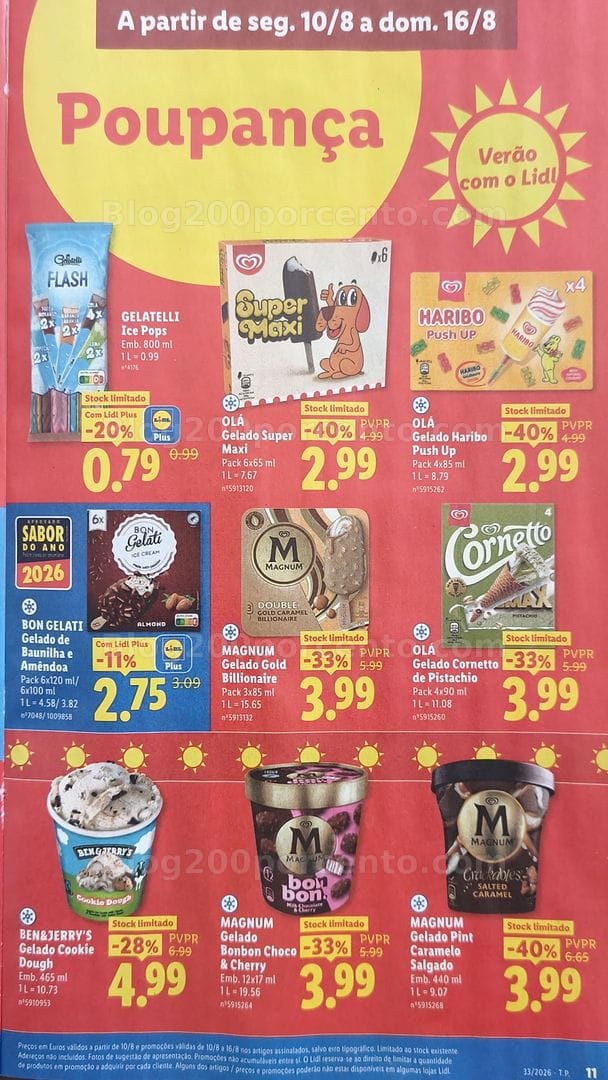Antevisão Folheto LIDL Promoções de 10 a 16 agosto - Edição Loja