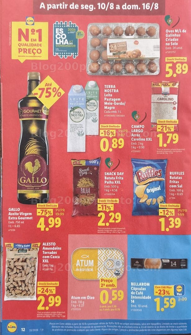 Antevisão Folheto LIDL Promoções de 10 a 16 agosto - Edição Loja