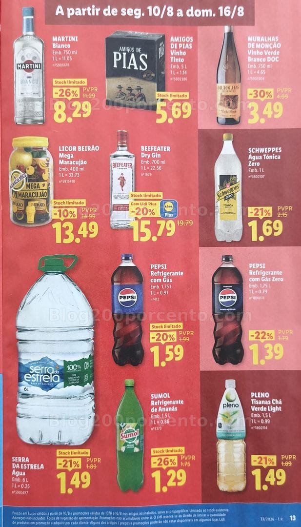 Antevisão Folheto LIDL Promoções de 10 a 16 agosto - Edição Loja