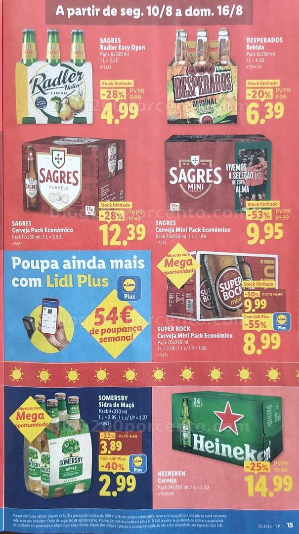 Antevisão Folheto LIDL Promoções de 10 a 16 agosto - Edição Loja