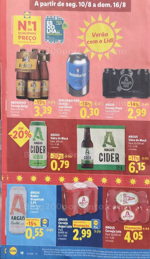 Antevisão Folheto LIDL Promoções de 10 a 16 agosto - Edição Loja