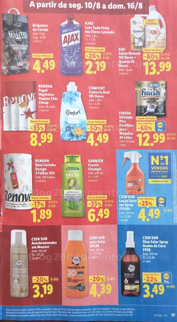 Antevisão Folheto LIDL Promoções de 10 a 16 agosto - Edição Loja