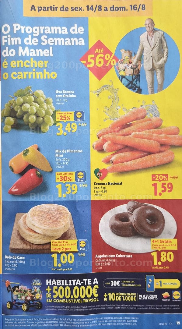 Antevisão Folheto LIDL Promoções de 10 a 16 agosto - Edição Loja