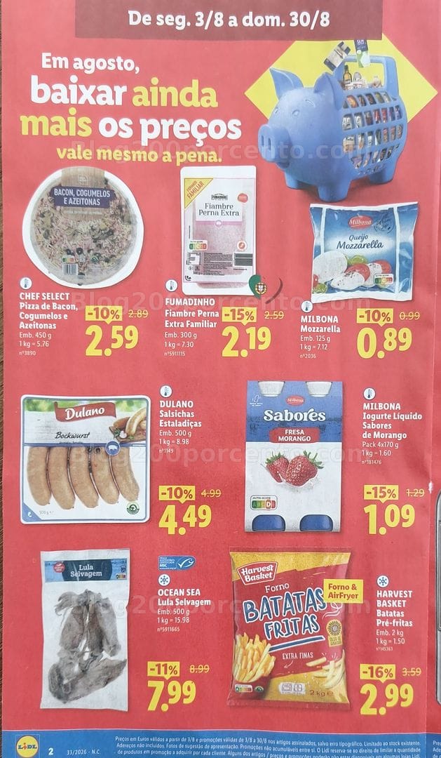 Antevisão Folheto LIDL Promoções de 10 a 16 agosto - Edição Loja
